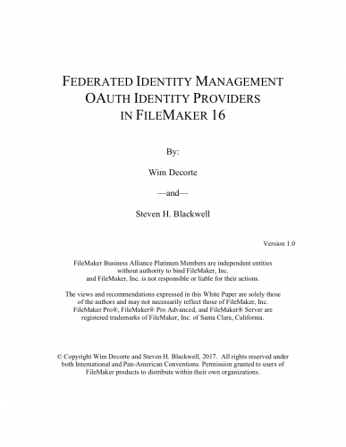More information about "OAuth Identity Providers"