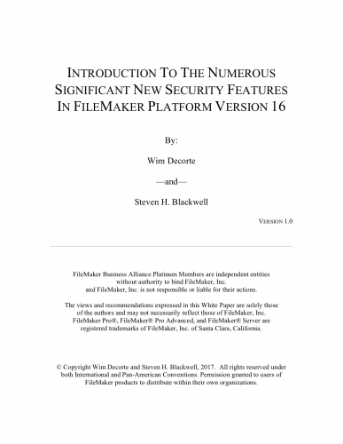More information about "New Security Features Version 16"
